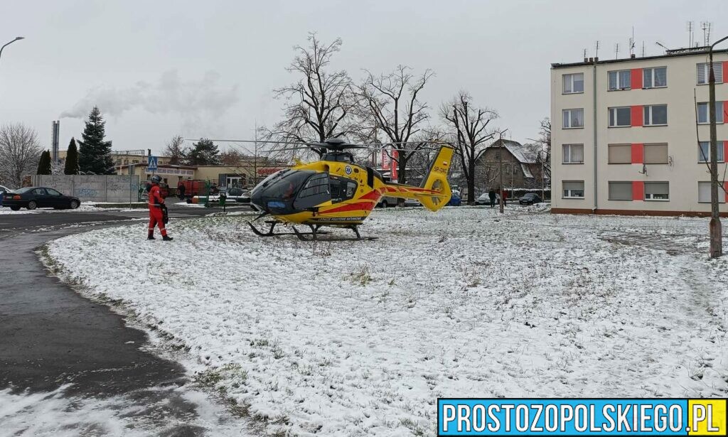 Powietrzna karetka została zadysponowana do Brzegu. Mężczyzna potrzebował pomocy medycznej.