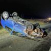 Zderzenie dwóch aut na DW385 koło Grodkowa. Trzy osoby poszkodowane. Sprawca miał blisko 2,5 promila(Zdjęcia)