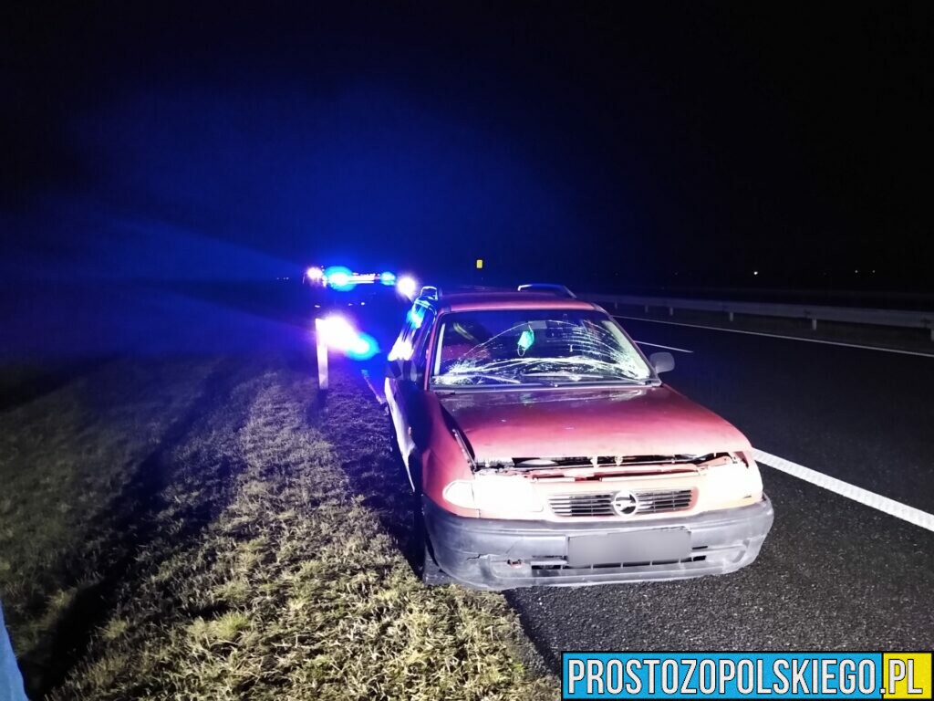 Funkcjonariusze opolskiej KAS pomogli kierującej na autostradzie A4.