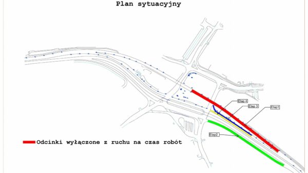 Utrudnienia dla kierowców. Prace poprawkowe w rejonie Opola Wschodniego.