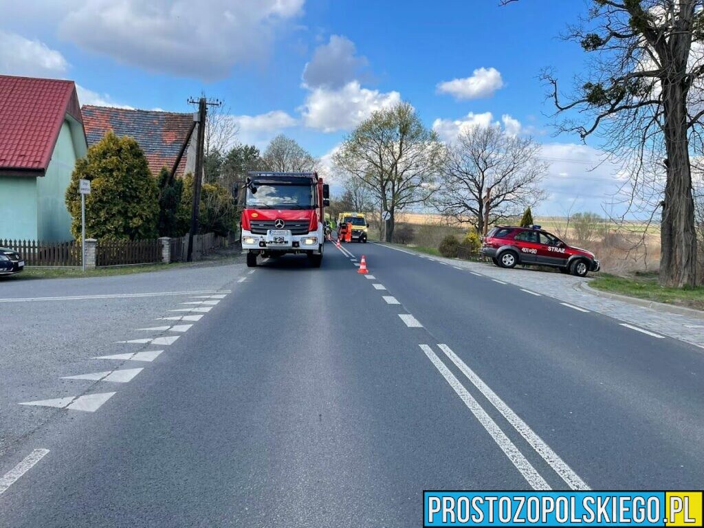 Wypadek karetki na dk94 w miejscowości Borkowice. Jedna osoba została poszkodowana.(Zdjęcia)