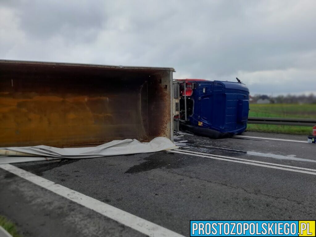 Wypadek na obwodnicy Opola. Zderzyły się tam dwie ciężarówka bus i osobówka. Na miejscu lądował LPR.(Zdjęcia&Wideo)