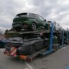 Obywatelskie zatrzymanie lawety z 7 nowymi autami w Dąbrowie k. Opola. Kierujący miał prawie 4 promile i jechał z Francji.