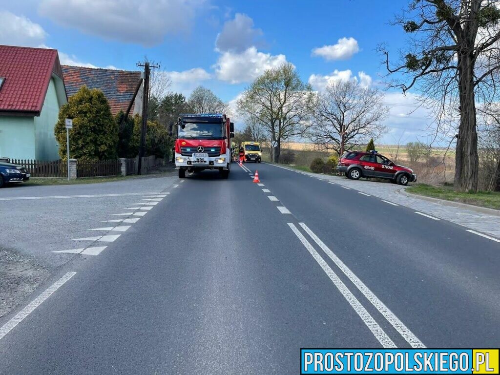 Wypadek karetki na dk94 w miejscowości Borkowice. Jedna osoba została poszkodowana.(Zdjęcia)