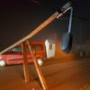 27-latek autem wjechał w latanie w Borkach Wielkich. Badanie wykazało blisko 2,5 promila.(Zdjęcia)