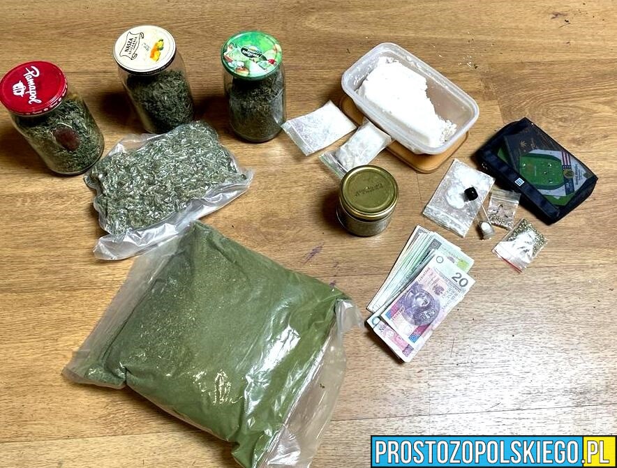 Policjanci przejęli 3 kilogramy narkotyków wartych 100 000 złotych