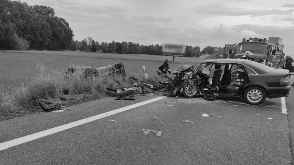 Wypadek na obwodnicy Opola. Nie żyje 43-letni pasażer z audi.