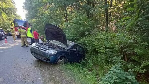 Wypadek samochodowy pomiędzy miejscowościami Gogolin i Kamionek