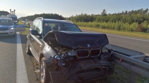 Wypadek na opolskim odcinku autostrady A4.Na miejscu Lądował LPR