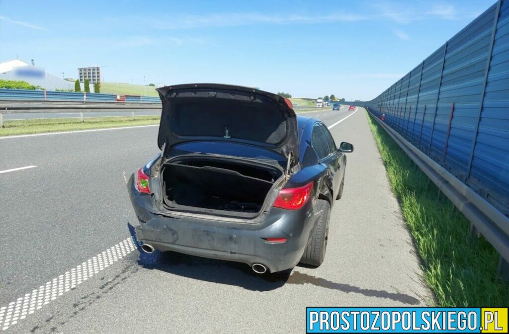 Zderzenie 3 pojazdów na autostradzie A4.(Zdjęcia)