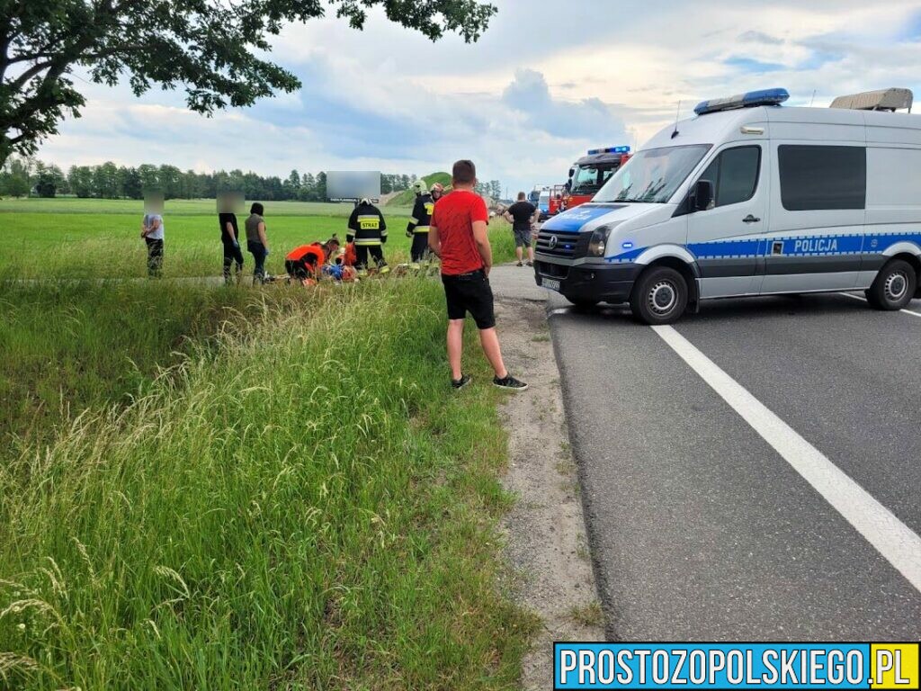 Wypadek na obwodnicy Opola. Zderzenie busa z osobóką.5 osób poszkodowanych.(Zdjęcia)
