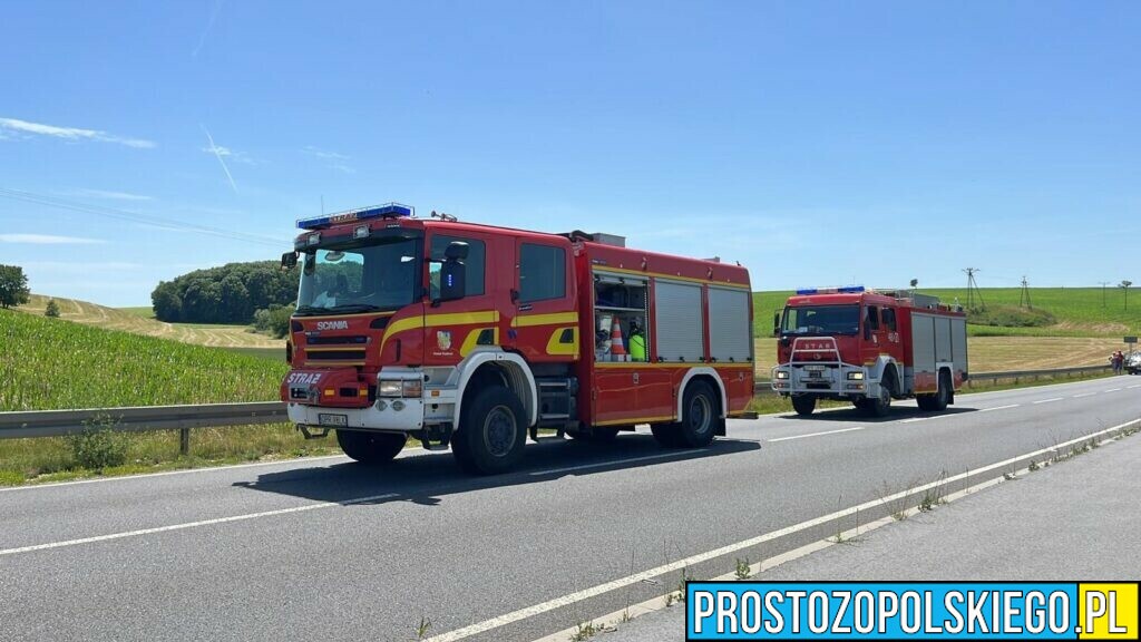 Wypadek śmiertelny motocyklisty w miejscowości Dobroszowice koło Prudnika DW414.(Zdjęcia&Wideo)