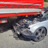 Wypadek na Opolskim odcinku autostrady A4 Kierujący autem osobowym wjechał pod tira. Na miejscu lądował LPR.(Zdjęcia)