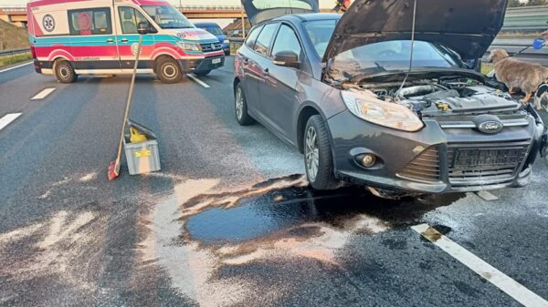 Wypadek na Opolskim odcinku autostrady A4.(Zdjęcia)