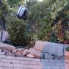 Pijani obywatele Ukrainy wjechali autem do ogródka i dachowali.(Zdjęcia)