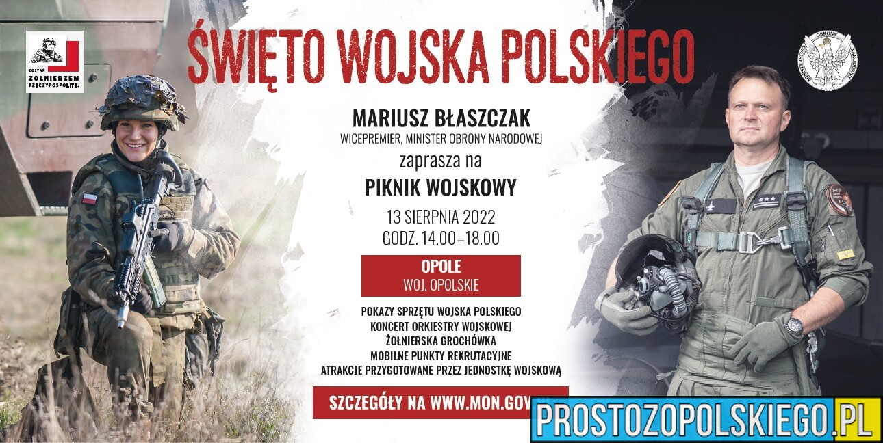 Zaproszenie na Święto Wojska Polskiego