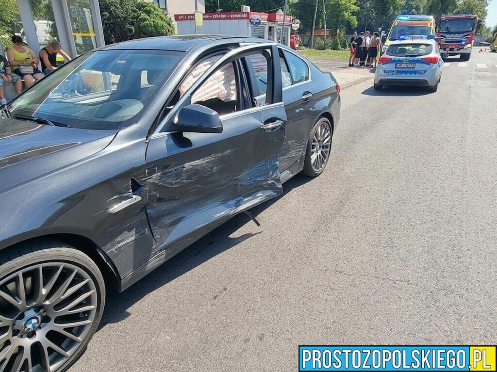 Zderzenie bmw z volkswagenem w miejscowości Osowiec.(Zdjęcia)