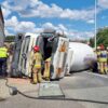 Wypadek betoniarki na DK38 w miejscowości Pawłowiczki.(Zdjęcia)