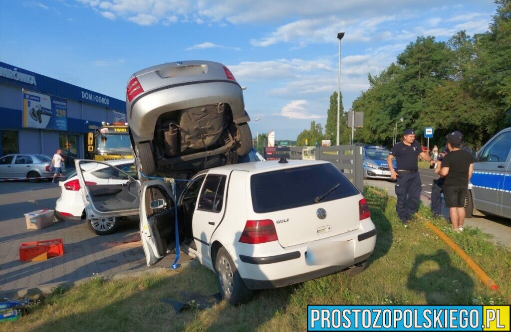 To nie Ameryka, to są Zdzieszowice koło Opola. Jedna osoba poszkodowana w niecodziennym wypadku.(Zdjęcia &Wideo)