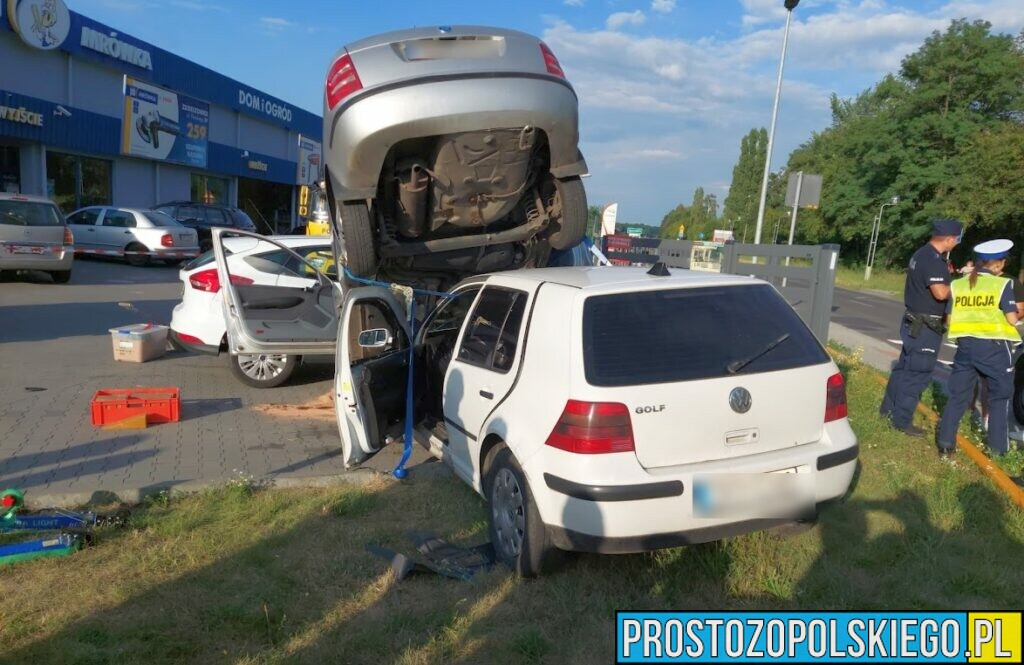 To nie Ameryka, to są Zdzieszowice koło Opola. Jedna osoba poszkodowana w niecodziennym wypadku.(Zdjęcia &Wideo)