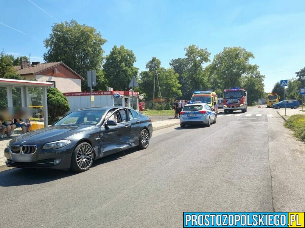 Zderzenie bmw z volkswagenem w miejscowości Osowiec.(Zdjęcia)