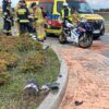 Wypadek motocyklisty na obwodnicy Czarnowąs.Ranna została 26-letnia pasażerka.(Zdjęcia)