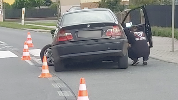 Kolizja dwóch aut w miejscowości Steblów