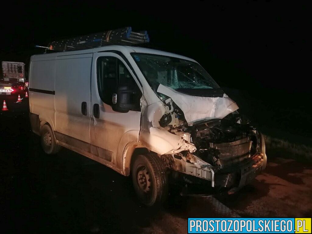 Zderzenie busa z pojazdem ciężarowym na opolskim odcinku autostrady A4.(Zdjęcia)