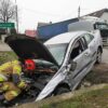 Zderzenie HONDY z ciężarowym Volvo w miejscowości Smarchowice Śląskie w powiecie namysłowskim.(Zdjęcia)