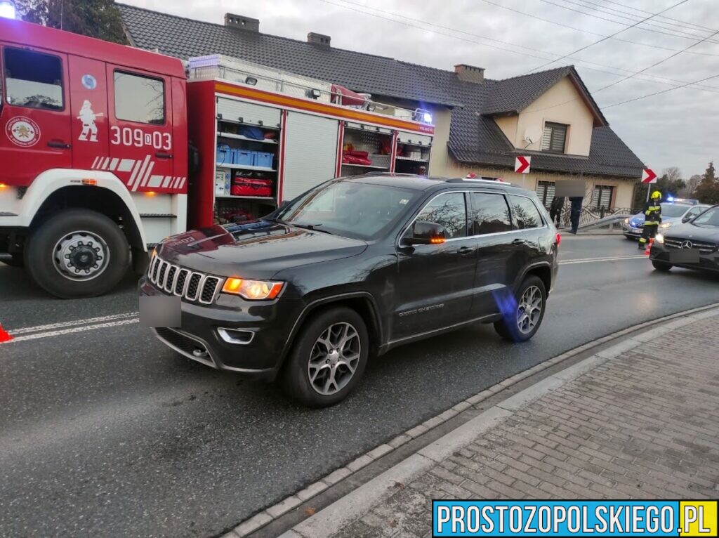 Kierujący busem wjechał w ogrodzenie i słup energetyczny w Dobrzeniu Wielkim.