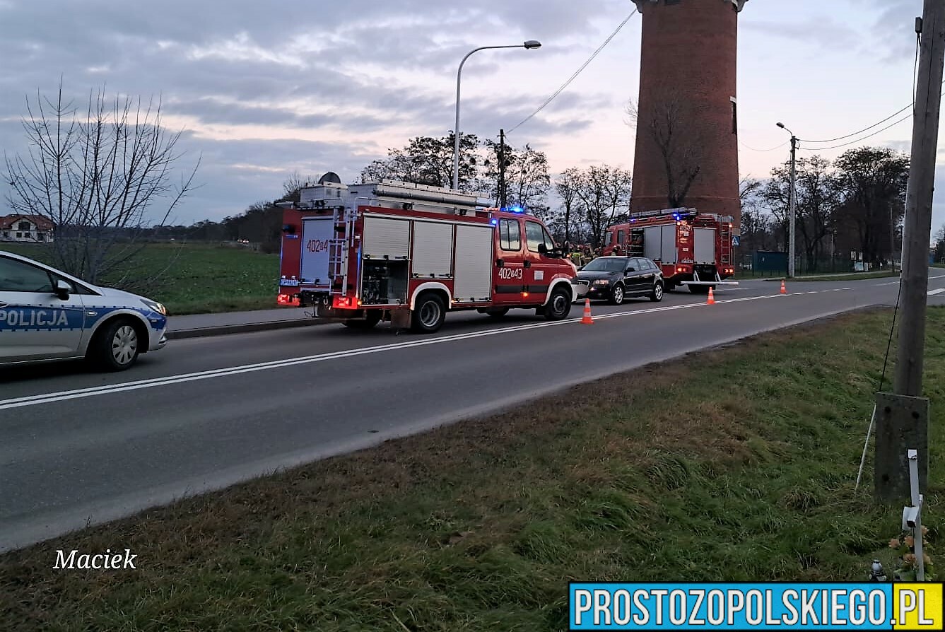 Potrącenie rowerzystki w Grodkowie. Na miejscu lądował LPR.