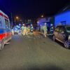 Dachowanie auta niedaleko remizy strażackiej OSP Opole-Szczepanowice.(Wideo)