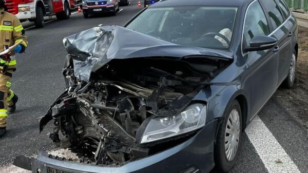 Wypadek na autostradzie A4 w rejonie Góry św.(Zdjęcia)