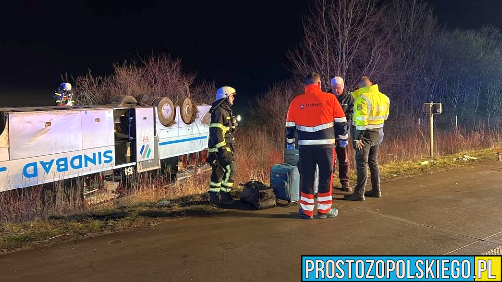 Wypadek Polskiego autobusu w Niemczech. Jest wiele osób rannych!
