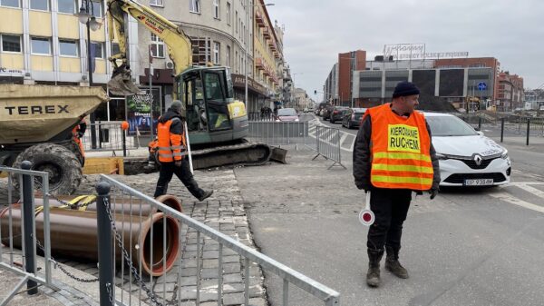 Utrudniania w Opolu w rejonie skrzyżowania Krakowskiej z 1 Maja/Korfantego.(Zdjęcia)