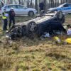 Wypadek na DK45 Opole-Kluczbork w miejscowości Trzebiszyn.(Zdjęcia)