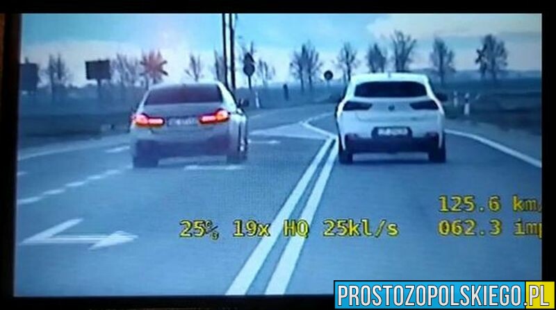 Urządzili z drogi tor wyścigowy. Dwóch kierowców z BMW zatrzymała Prudnicka drogówka.(Wideo)