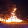 Ktoś podpalił nowy nieoddany plac zabaw przy Nysy Łużyckiej w Opolu.(Zdjęcia)