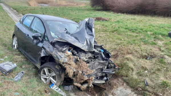 Zderzenie dwóch samochodów na opolskim odcinku autostrady A4.(Zdjęcia)