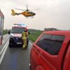 Wypadek pod Namysłowem. 4 osoby trafiły do szpitala. Na miejscu lądował LPR.(Zdjęcia)