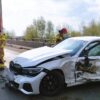 Wypadek na obwodnicy Opola. Doszło do zderzenia bmw z ciężarówką. Jedna osoba została poszkodowana.