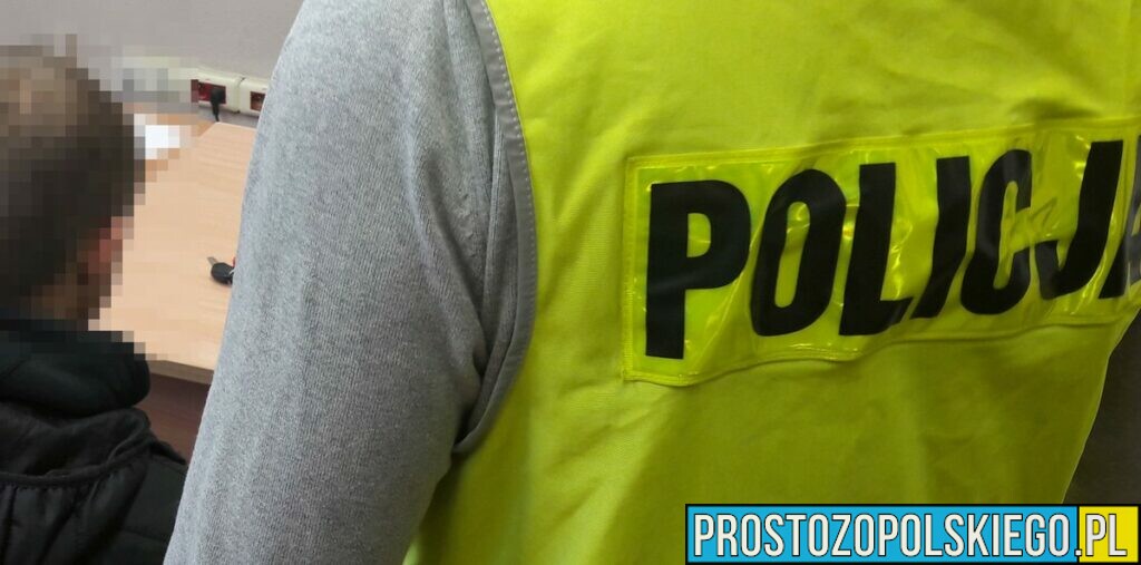 18-letni złodziej sklepowy zatrzymany przez policjantów ze Strzelce Opolskich.