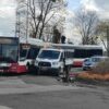 Zderzeni autobusu MZK z samochodem służby drogowej w Opolu.(Zdjęcia)