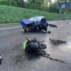 Zderzenie ciężarówki z osobówką na opolskim odcinku autostrady A4.(Zdjęcia)