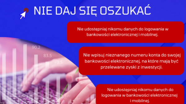 Senior został oszukany na 8 500 euro. Mężczyzna chciał zainwestować w akcje i pomnożyć swoje pieniądze.