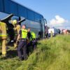 Pożar autobusu na opolskim odcinku autostrady A4.Autobusem podróżowało 41 dzieci plus 5 opiekunów.