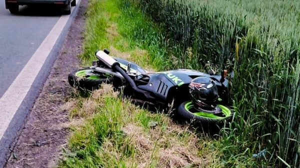 58-letni motocyklista w rękach głubczyckich policjantów. Mężczyzna miał blisko promil alkoholu.