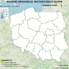 POLICYJNA MAPA WYPADKÓW DROGOWYCH ZE SKUTKIEM ŚMIERTELNYM – WAKACJE 2023.