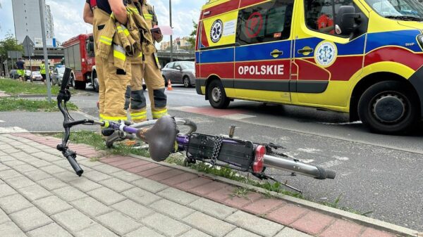 Kolejne potracenie rowerzystki na ul.Nysy Łużyckiej w Opolu.(Zdjęcia&Wideo)