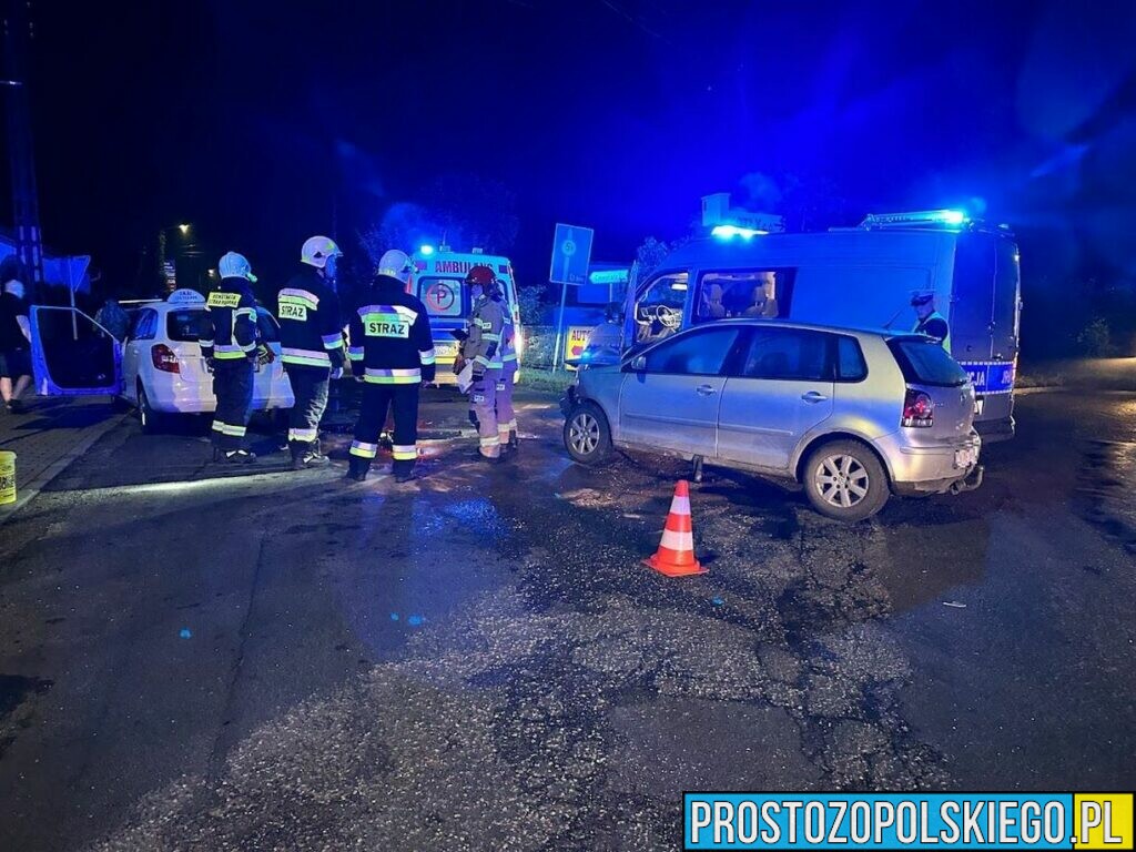 Kępa Opole straż OSP policja drogówka zrm szpital rani pasażerowie polo skoda